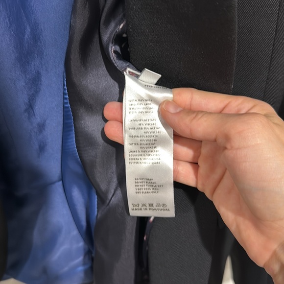 • Paul Smith • Women’s Black “A Suit To Travel In' Wool Blazer Size 40 / US 4 - Picture 6 of 7